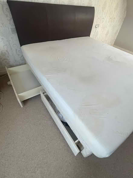 Photo of free Super King + 4 drawers or 2 Singles (Hampshire GU34) #2