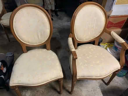 Photo of free Late 80s carved dining room chairs (Decatur area) #1