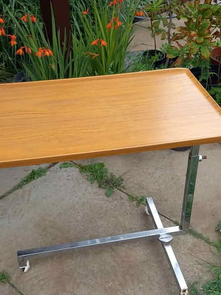 Photo of free over bed/chair table on wheels (Shortstown MK42) #1