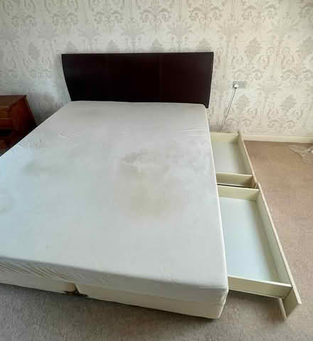 Photo of free Super King + 4 drawers or 2 Singles (Hampshire GU34) #1