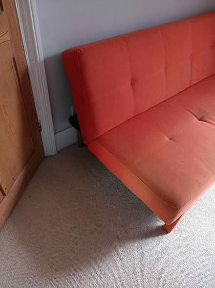 Photo of free Orange sofa bed (Brixham furzeham area TQ5) #3