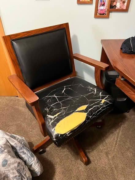 Photo of free Oak office chair (Hamburg and Winans Lake Road) #1