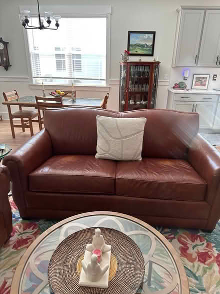Photo of free leather sofa and loveseat (Leland, NC) #3