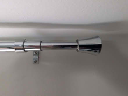 Photo of free Pair of adjustable chrome curtain poles (Braithwaite CA12) #2