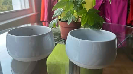 Photo of free Set of 2 blue light ikea vases (Brockley SE4) #2