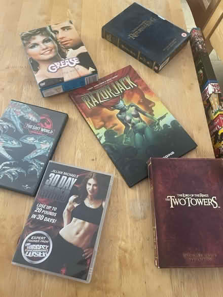 Photo of free DVDS, book and marvel picture (Whitefield (M45)) #1