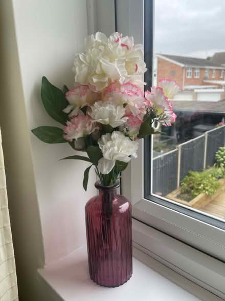 Photo of free Faux flowers with vase (Sutton CB6) #1