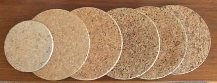 Photo of free Cork Mats x 6 (20cm & 14cm) (Euxton PR7) #2