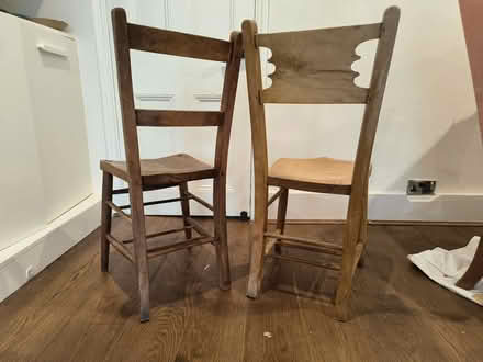 Photo of free 2 wooden kitchen chairs (Balham) #2