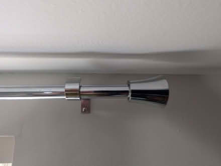 Photo of free Pair of adjustable chrome curtain poles (Braithwaite CA12) #1