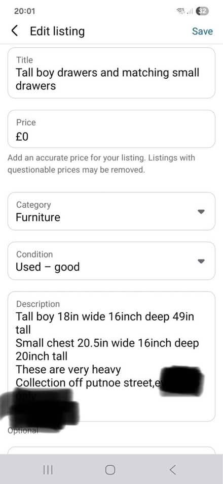 Photo of free Tall boy and small matching chest (Bedford (putnoe)) #2
