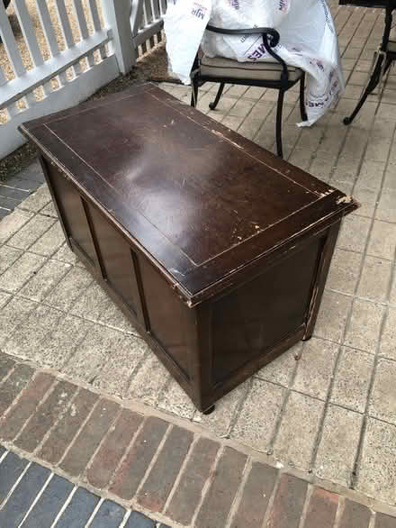 Photo of free Dark wood blanket chest (Sevenoaks TN13) #2