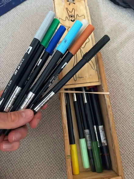 Photo of free Box of premium colouring pens (SE13) #1