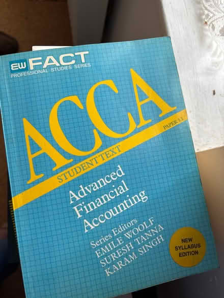 Photo of free ACCA Accounting BOOKS (Pitsmoor S3) #2