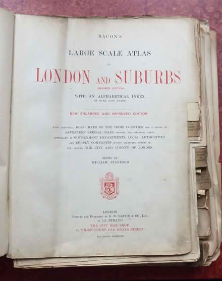 Photo of free Very old London Atlas (Tunbridge Wells S. TN1) #2