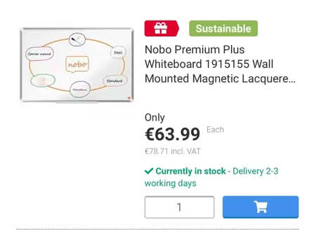 Photo of free Large Magentic White Board (Blackrock, Dublin) #2