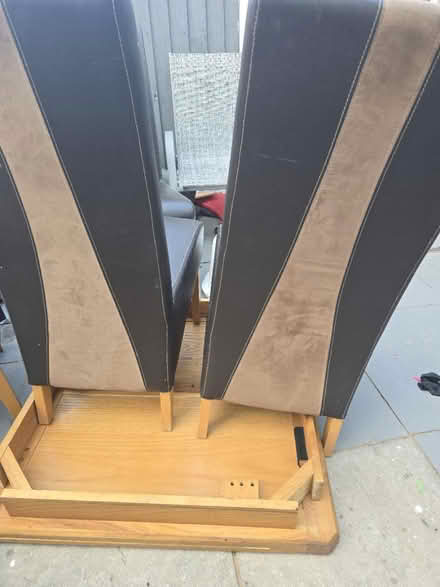 Photo of free Solid extendable table and chairs (Chester) #1