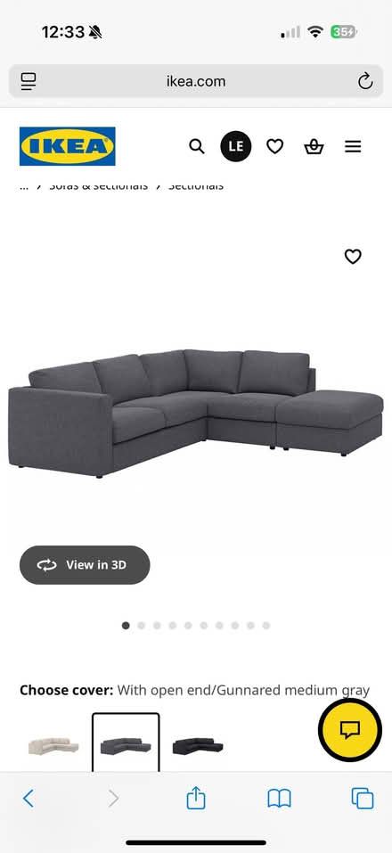 Photo of free Greyish ikea couch sectional (Mueller) #2