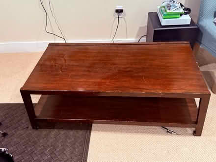 Photo of free Wooden coffee table (Capitol Hill) #1