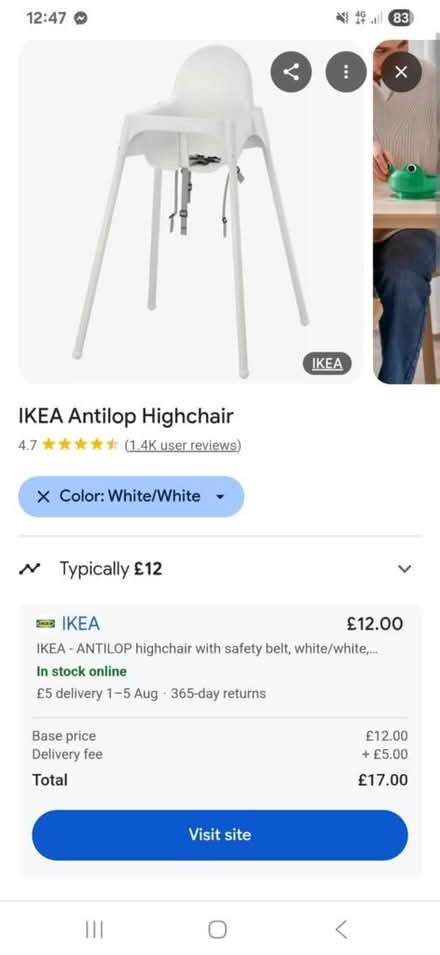 Photo of free Ikea high chair (Welshpool SY21) #1