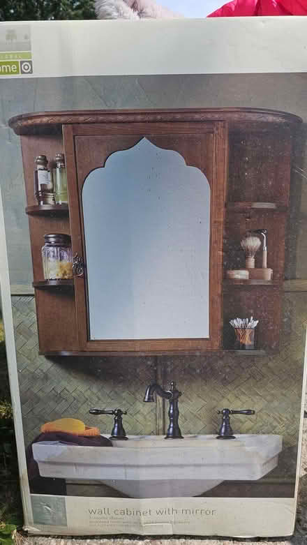 Photo of free Wall cabinet w/mirror & shelves (Speedway) #1