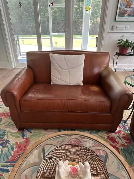 Photo of free leather sofa and loveseat (Leland, NC) #2