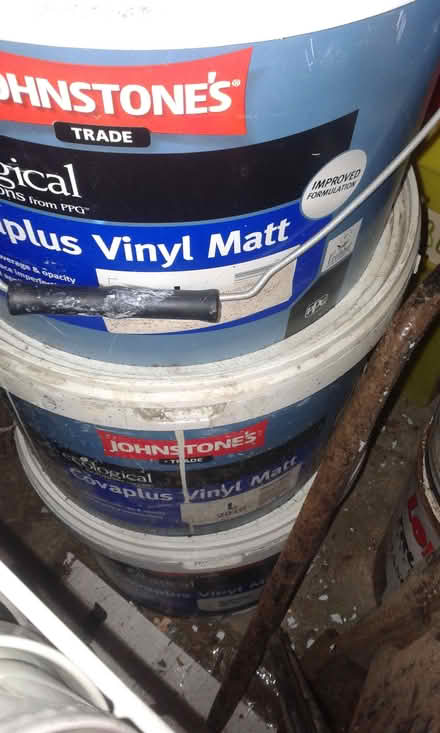 Photo of free 8 Tubs of Emulsion, 1 can of Gloss paint Job lot (Ireby CA7) #1