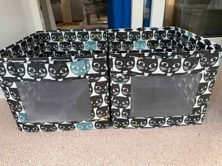 Photo of free IKEA Storage Cubes x 2. Great Condition (Hatching Green AL5) #1