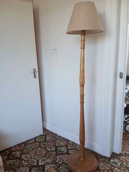 Photo of free Tall wooden lamp (Artane) (Artane, D5) #2