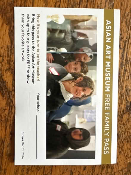 Photo of free Family pass to Asian Art Museum (North San Leandro) #1