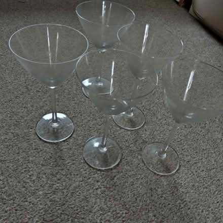 Photo of free Martini glasses x 5 (Duffryn) #1