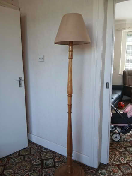 Photo of free Tall wooden lamp (Artane) (Artane, D5) #1