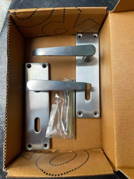 Photo of free New stainless steel door handle NB no locking mechanism (Northaw EN6) #1
