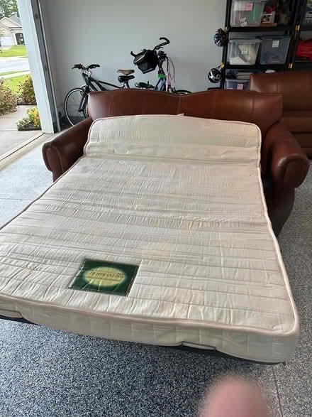 Photo of free leather sofa and loveseat (Leland, NC) #4