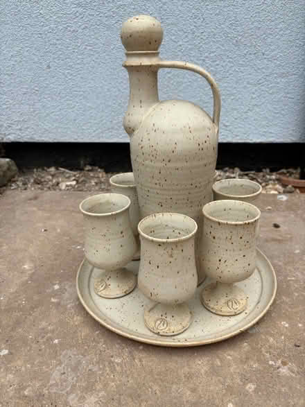 Photo of free Pottery Wine carafe & glasses (Hagworthingham PE23) #1
