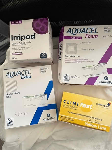 Photo of free Dressings, saline, tubular bandage (Shirley, Croydon) #1