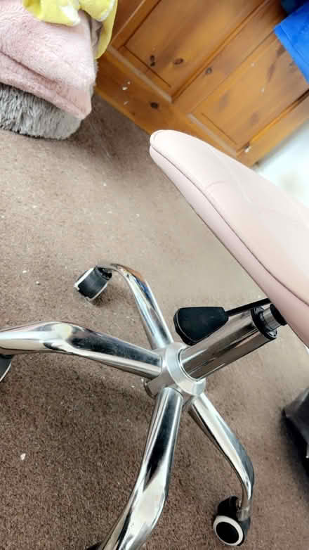 Photo of free Pink adjustable desk chair (Blyth NE24) #4