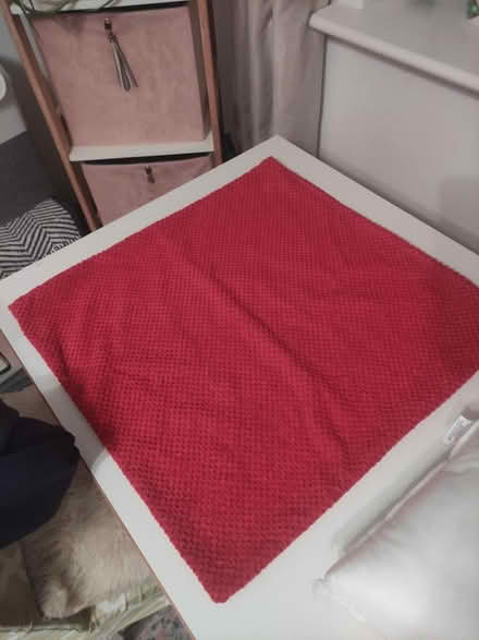 Photo of free Soft red cushion cover (Weybridge, KT13) #1