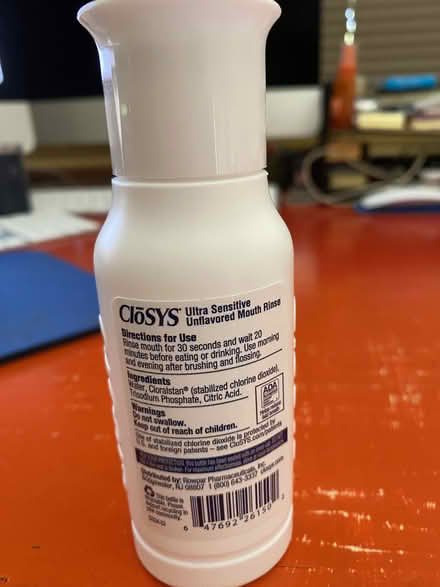 Photo of free Closis Ultra Sensitive Mouth Rinse (San Anselmo, near the "hub") #2
