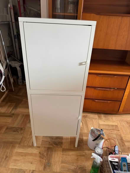 Photo of free Metal double cupboard (Wisewood S6) #1
