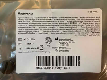 Photo of free Medtronic replacement battery cap (Old Orchard Road & Gross Point) #1