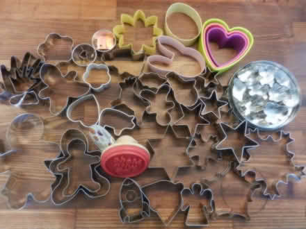 Photo of free Bag of cookie cutters and other baking stuff (Plainmoor TQ1) #1