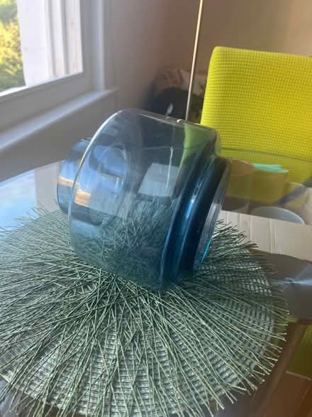 Photo of free Blue glass vase (Brockley SE4) #3