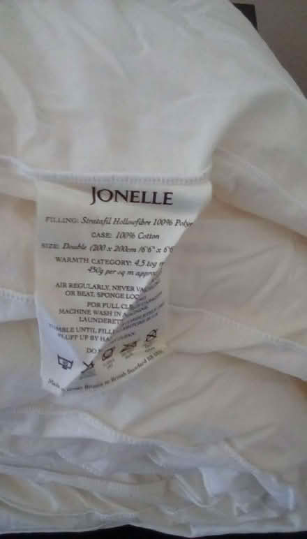 Photo of free John Lewis double duvet 4.5 tog (Lower Earley RG6) #2