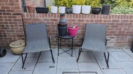 Photo of free Garden chairs and pots (Lower Upnor, Rochester) #1