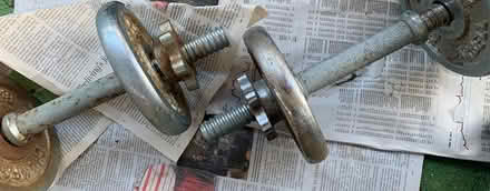 Photo of free Metal 5lb Champ hand weights (High park & Glenlake area) #3