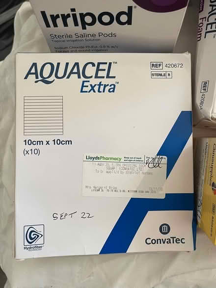Photo of free Dressings, saline, tubular bandage (Shirley, Croydon) #3