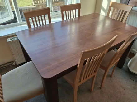 Photo of free Dining room table and 6 chairs (WV11) #1