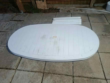 Photo of free Plastic Garden Table (Borehamwood) #1
