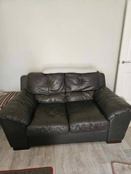 Photo of free Leather sofa. (Harbury CV33) #2